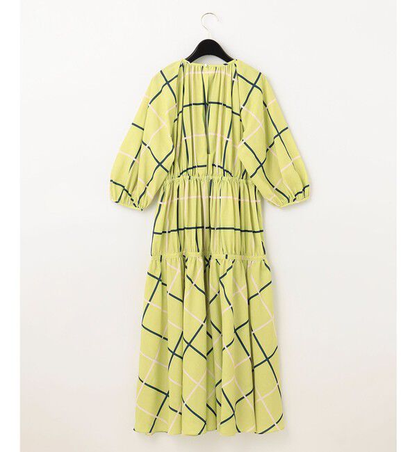 Grace Class「チェックプリントギャザードレス」|ワンピース|