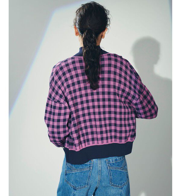 Diagram「チェックVネックニットカーディガン」|カーディガン|