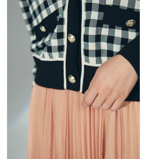 Diagram「チェックVネックニットカーディガン」|カーディガン|