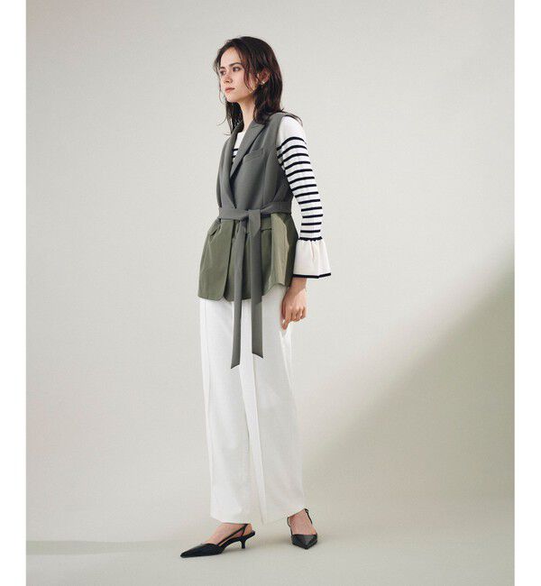 Grace Class「トリアセコンビジャケット」|ベスト・ジレ|カーキ