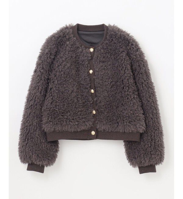 Diagram「フェイクファーニットカーディガン」|カーディガン|