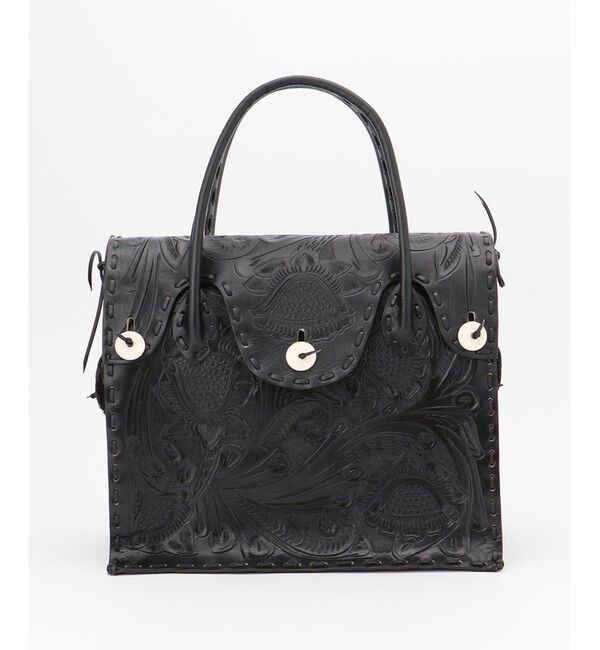 Carving Tribes「Maestra L」|ハンドバッグ|ブラック