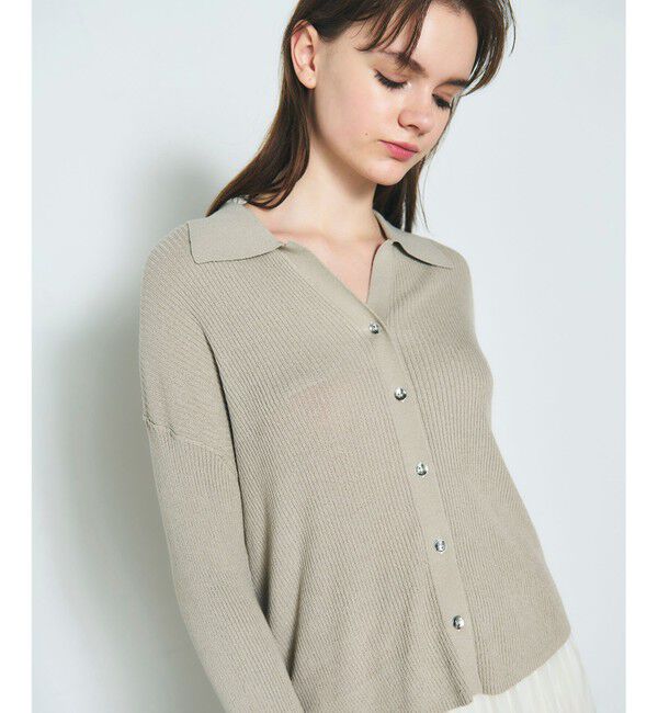 Diagram「スラブリブシャツニットトップ」|ニット・セーター|