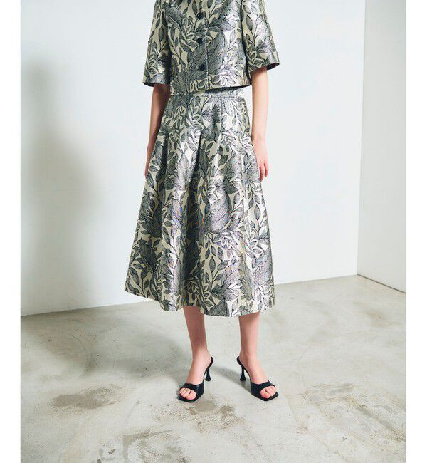 Grace Class「ボタニカルジャガードスカート」|スカート|
