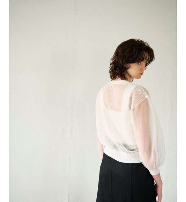 GRACE CONTINENTAL「シアードルマンニットカーディガン」|カーディガン|