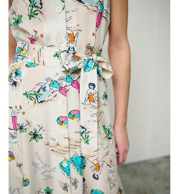 Grace Class「バックコンシャスプリントワンピース」|ワンピース|