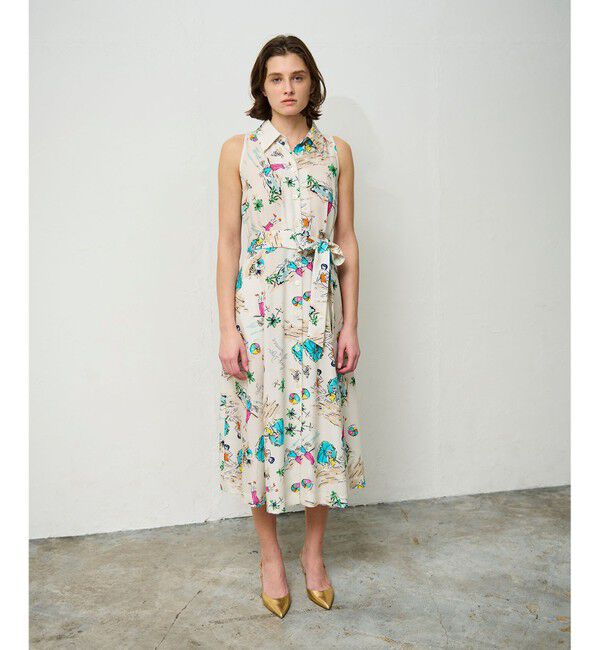 Grace Class「バックコンシャスプリントワンピース」|ワンピース|