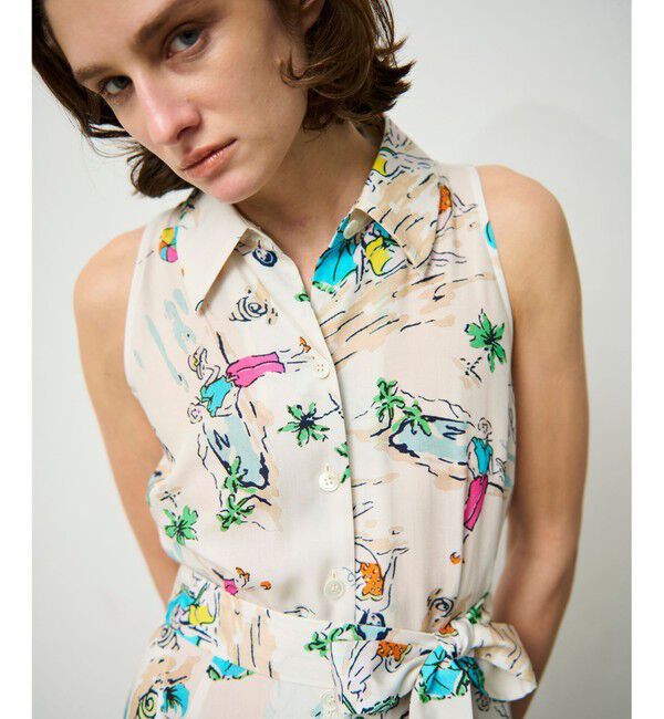 Grace Class「バックコンシャスプリントワンピース」|ワンピース|