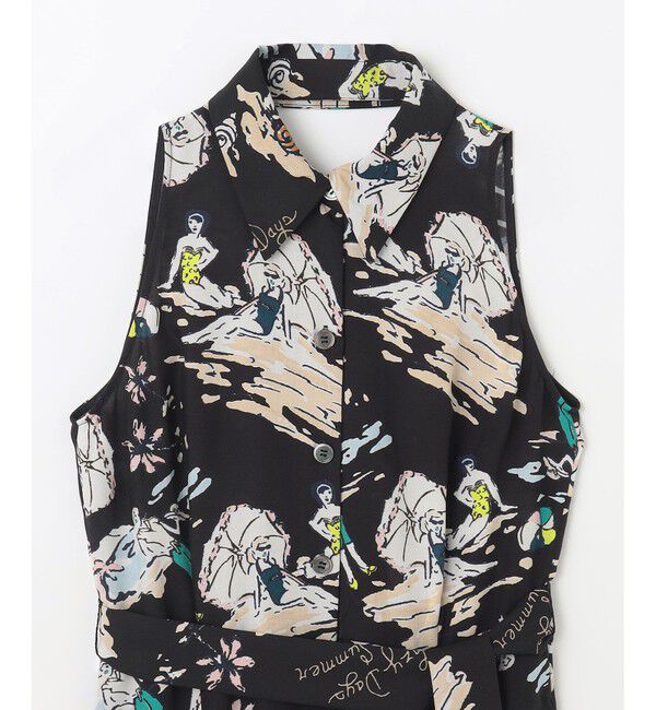 Grace Class「バックコンシャスプリントワンピース」|ワンピース|