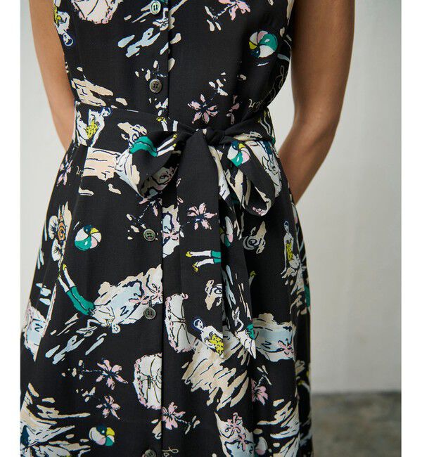 Grace Class「バックコンシャスプリントワンピース」|ワンピース|