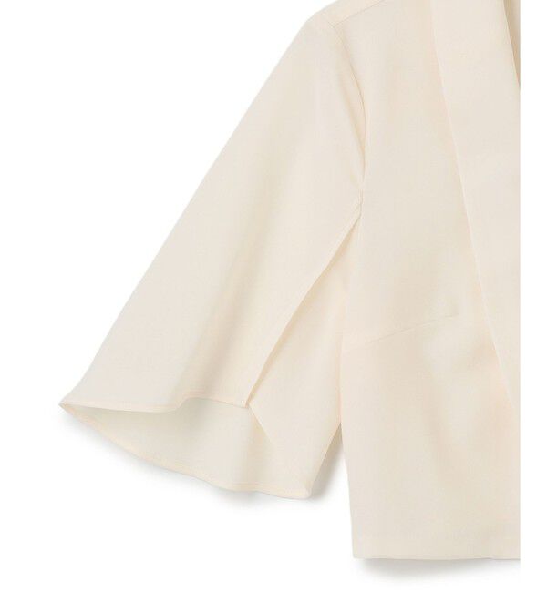 Grace Class「ケープスリーブシアージャケット」|ノーカラージャケット|
