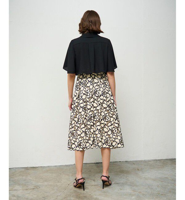 Grace Class「ケープスリーブシアージャケット」|ノーカラージャケット|