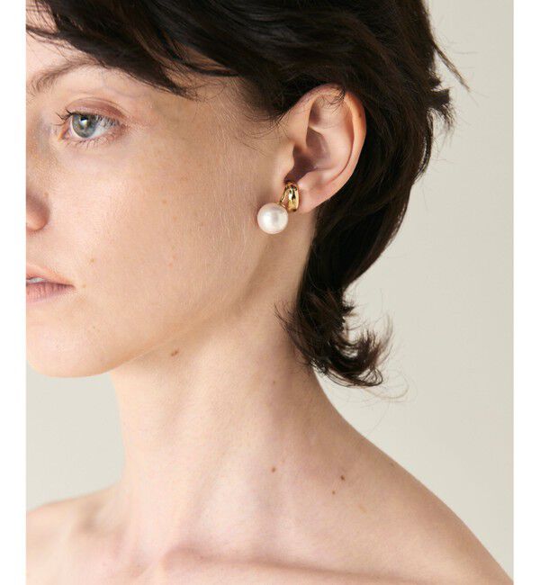 GRACE CONTINENTAL「パールダブル イヤークリップ」|イヤリング|