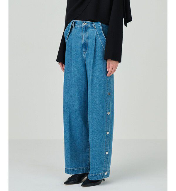 Diagram「サスペンダーデニムパンツ」|デニム|ブルー