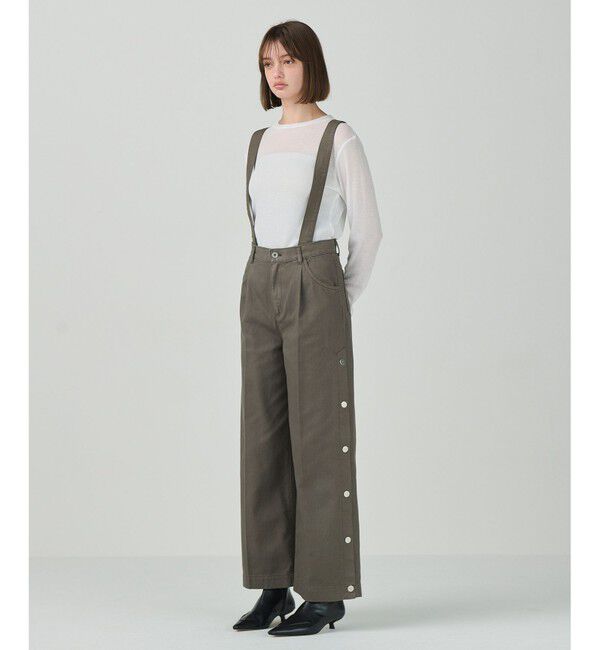 Diagram「サスペンダーデニムパンツ」|デニム|カーキ