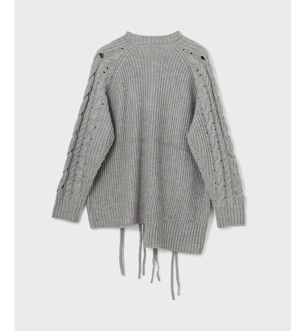 GRACE CONTINENTAL「オーバーケーブルニットトップ」|ニット・セーター|