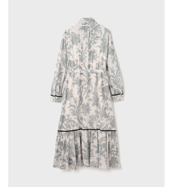 GRACE CONTINENTAL「サラサプリントリボン付ワンピース」|ワンピース|