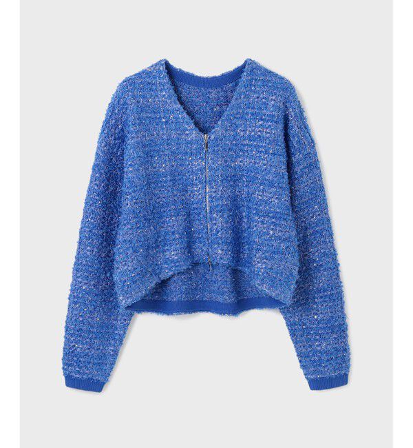 Diagram「ツイードニットzipカーディガン」|カーディガン|