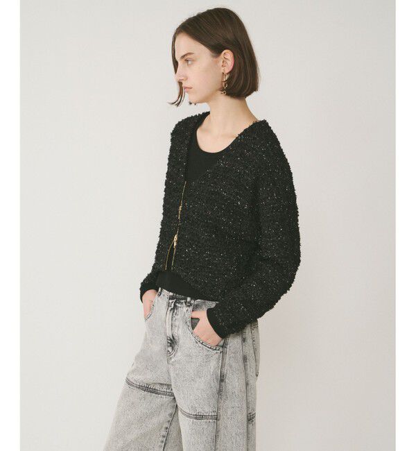 Diagram「ツイードニットzipカーディガン」|カーディガン|