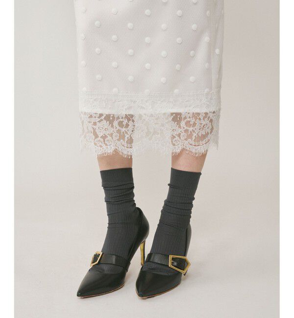  「ドットチュールタイトスカート」|スカート|