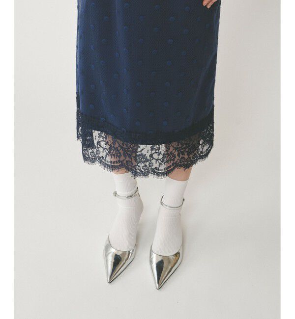  「ドットチュールタイトスカート」|スカート|