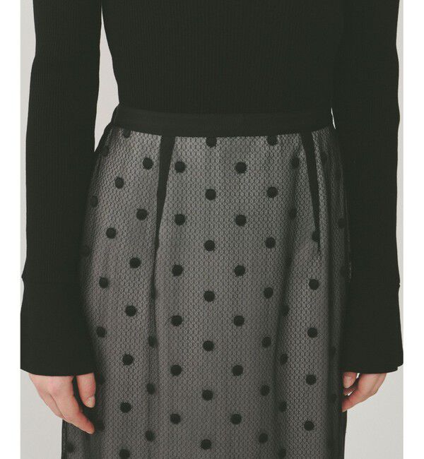  「ドットチュールタイトスカート」|スカート|