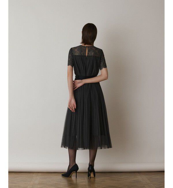 GRACE CONTINENTAL「チュールプリーツドレス」|ドレス|