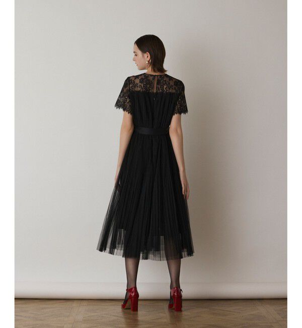 GRACE CONTINENTAL「チュールプリーツドレス」|ドレス|