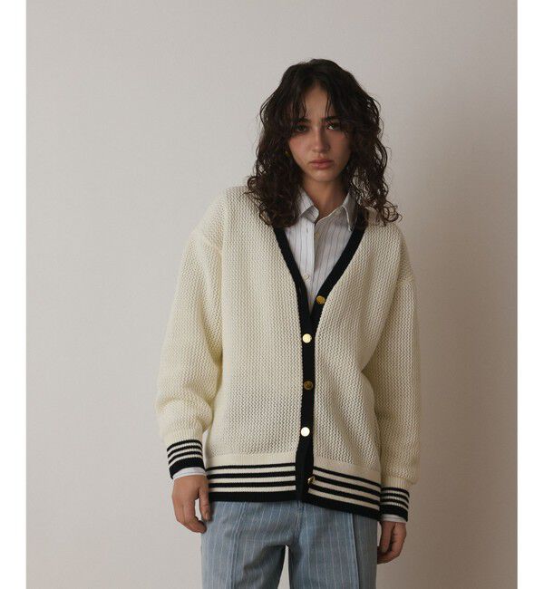 Diagram「メッシュラインニットカーディガン」|カーディガン|