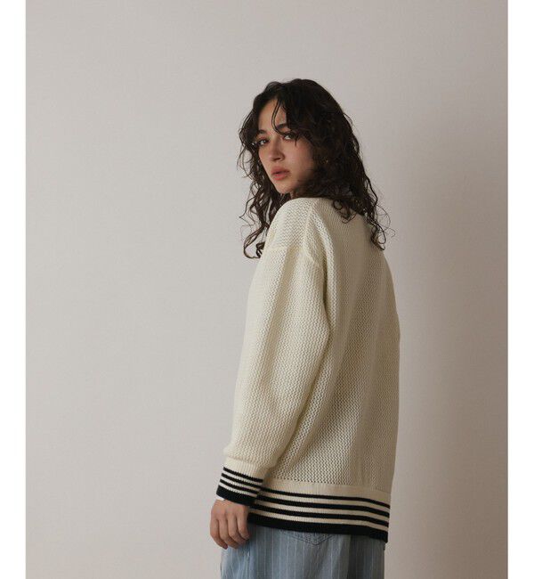 Diagram「メッシュラインニットカーディガン」|カーディガン|