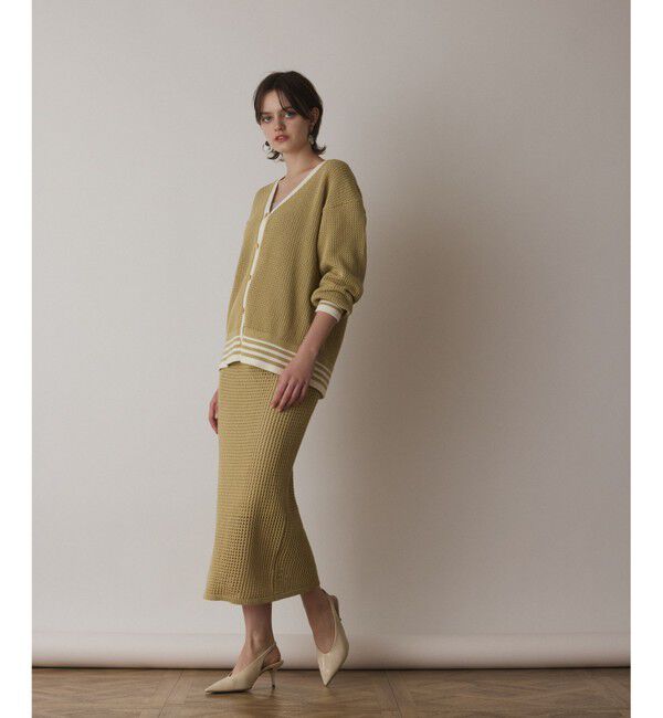 Diagram「メッシュラインニットカーディガン」|カーディガン|