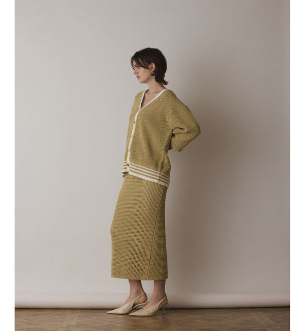 Diagram「メッシュラインニットカーディガン」|カーディガン|