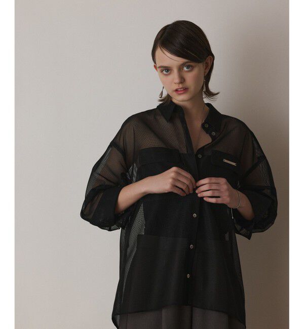 Diagram「メッシュオーバーシャツ」|シャツ・ブラウス|