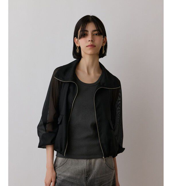 Diagram「ブライトメッシュブルゾン」|ブルゾン・スタジャン|ブラック