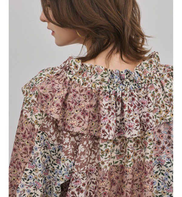 GRACE CONTINENTAL「パッチワークプリントカフタンブラウス」|シャツ・ブラウス|