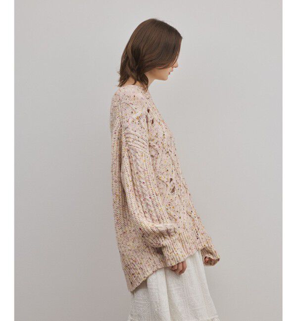 GRACE CONTINENTAL「ケーブルニットトップ」|ニット・セーター|