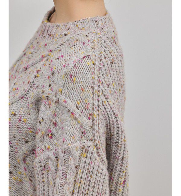 GRACE CONTINENTAL「ケーブルニットトップ」|ニット・セーター|