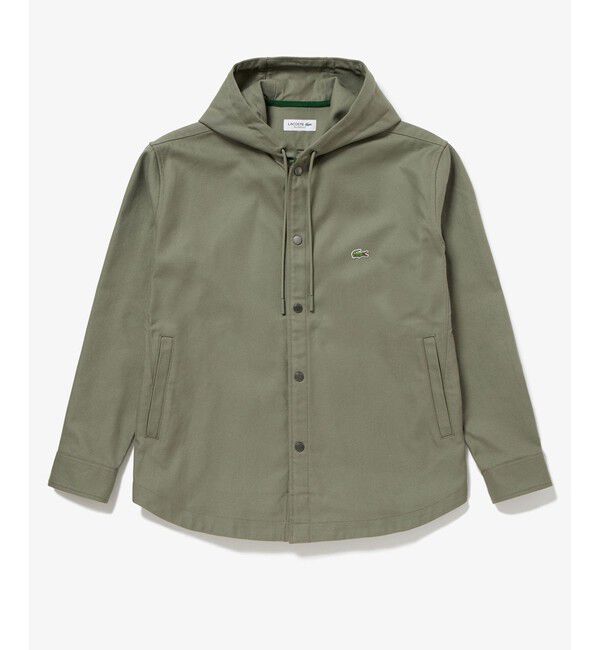 LACOSTE「オーバーサイズ フード付き シャツブルゾン」|ブルゾン・スタジャン|