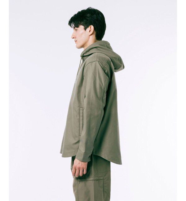 LACOSTE「オーバーサイズ フード付き シャツブルゾン」|ブルゾン・スタジャン|