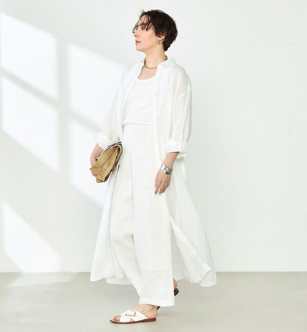 NOLLEY'S「【WEB STAFF恵☆別注カラーあり】《セットアップ対応》リネンセミワイドパンツ」|その他|