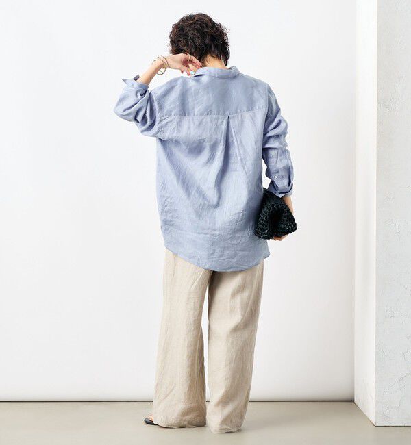 NOLLEY'S「【WEB STAFF恵☆別注カラーあり】《セットアップ対応》リネンセミワイドパンツ」|その他|