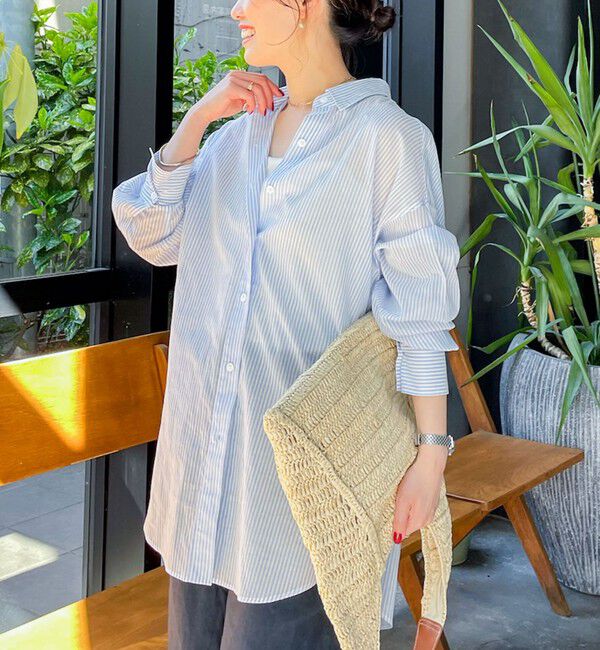 NOLLEY'S「◇【WEB限定】MY STANDARD シアーシャツ」|シャツ・ブラウス|ブルー系その他3