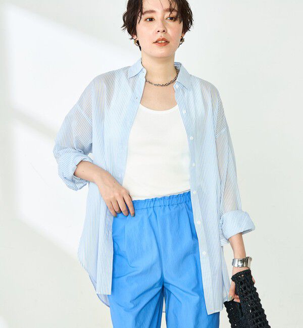 NOLLEY'S「◇【WEB限定】MY STANDARD シアーシャツ」|シャツ・ブラウス|