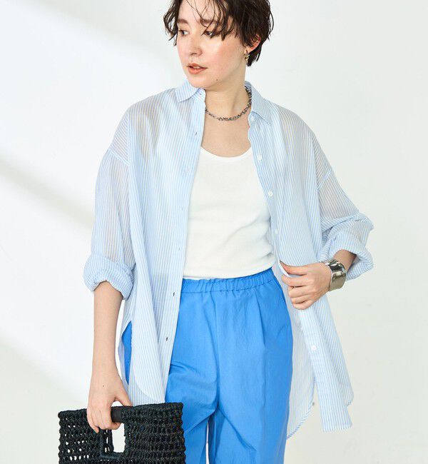 NOLLEY'S「◇【WEB限定】MY STANDARD シアーシャツ」|シャツ・ブラウス|