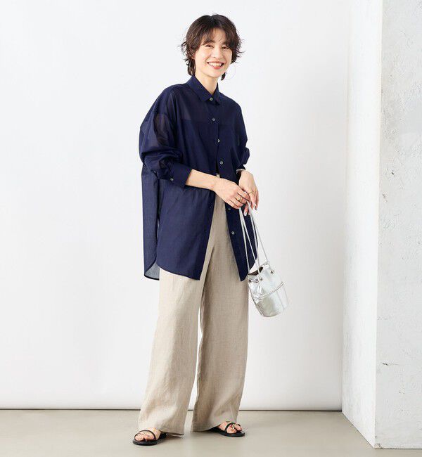 NOLLEY'S「◇【WEB限定】MY STANDARD シアーシャツ」|シャツ・ブラウス|