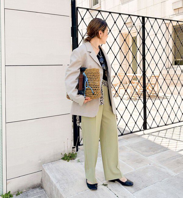 NOLLEY'S「【PR林☆別注カラーあり】ウォッシャブルツイルストレッチ愛されワイドパンツ」|その他|