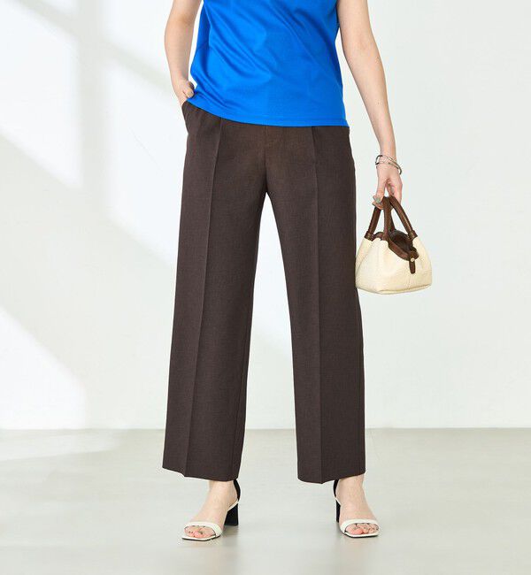 NOLLEY'S「【PR林☆別注カラーあり】ウォッシャブルツイルストレッチ愛されワイドパンツ」|その他|