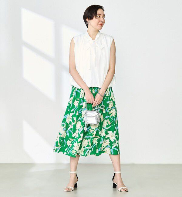 NOLLEY'S「《セットアップ対応》リンクルタイプライターバルーンブラウス」|シャツ・ブラウス|