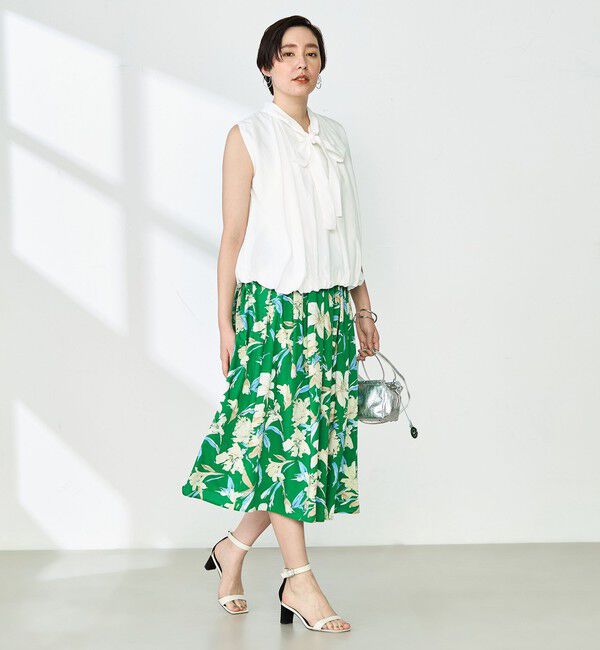 NOLLEY'S「《セットアップ対応》リンクルタイプライターバルーンブラウス」|シャツ・ブラウス|