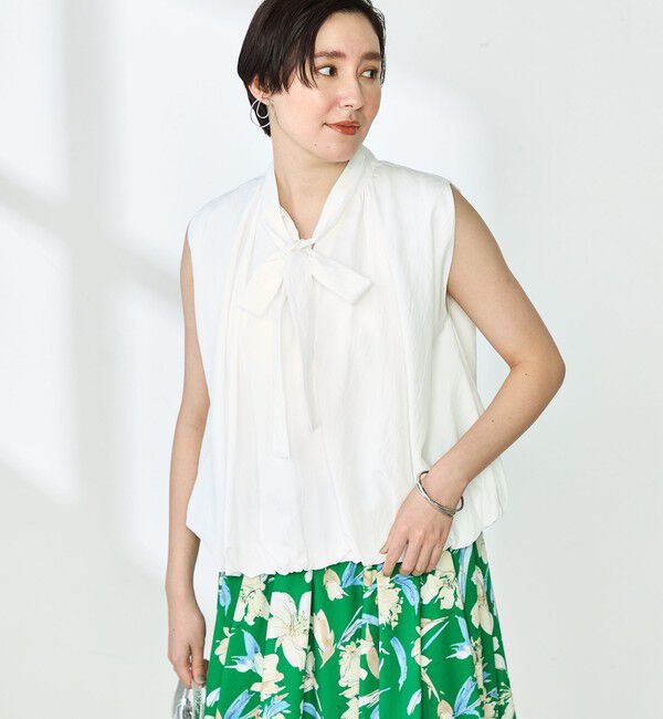 NOLLEY'S「《セットアップ対応》リンクルタイプライターバルーンブラウス」|シャツ・ブラウス|